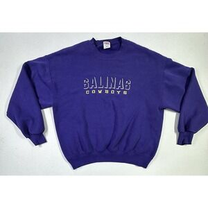 Vintage Salinas Cowboys Sweatshirt XL Purple USA College House